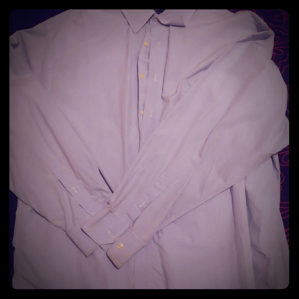 Light/baby blue button down shirt